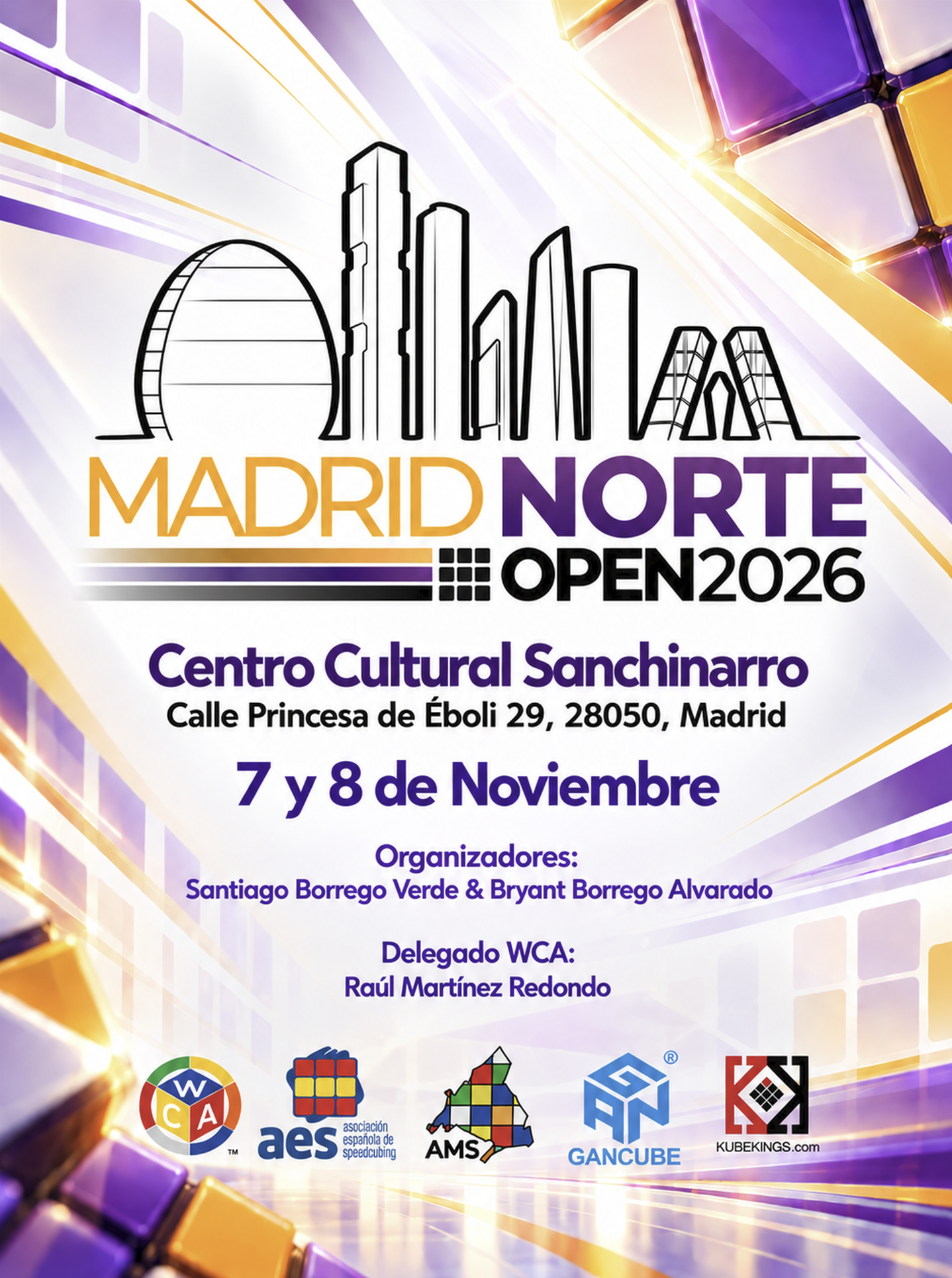 COMPETICIÓN DE CUBOS DE RUBIK · MADRID NORTE OPEN 2026 